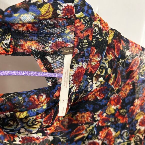 Free People Vibrant Floral High Neck Blouse - Picture 6 of 10